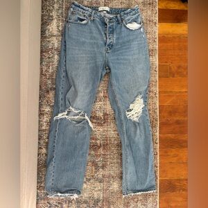 Abercrombie & Fitch Blue Boyfriend Jeans